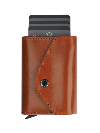 Portfel PORTER Go wykonany z roślinnie garbowanej skóry Nomad koniak