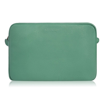 Torebka damska skórzana listonoszka na ramię miętowa Paolo Peruzzi IN-62-MN