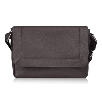 Listonoszka skórzana brązowa Paolo Peruzzi E-35-BR na ramię