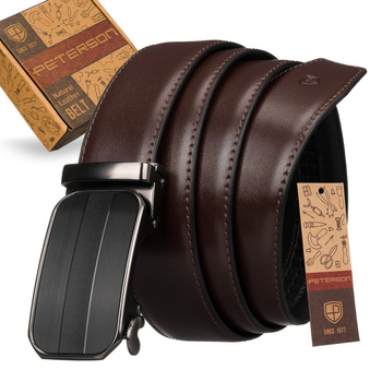 Elegancki pasek automatyczny ze skóry naturalnej — Peterson 115