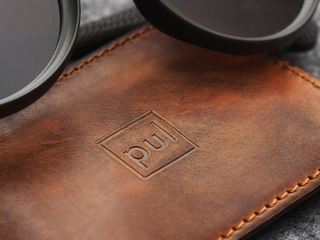 Portfel OLDTIMER SLIM wykonany ze skóry Saddle brązowy