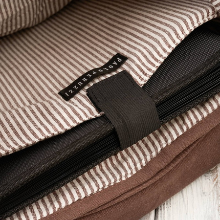 Plecak męski brązowy do szkoy A4 na laptopa plecak podróny wegaski Paolo Peruzzi E-21-BR