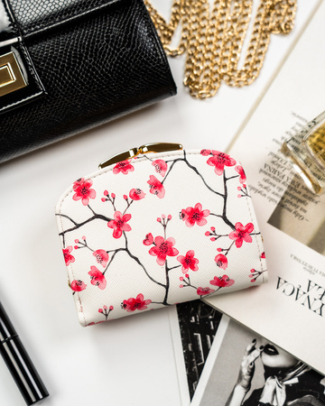 Portfel damski kwiatowy z ekologicznej skóry - Peterson