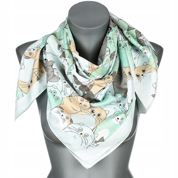 Chusta damska apaszka pod szyję lekka elegancka