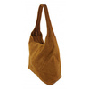 Zamszowy worek , Włoska skórzana torba xl a4  Camel shopper bag W356C