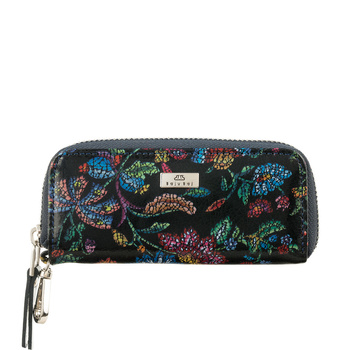 Etui na klucze BajuBaj z kolorowej skóry naturalnej - elegancja i srebrne detale ED010s115gr-n