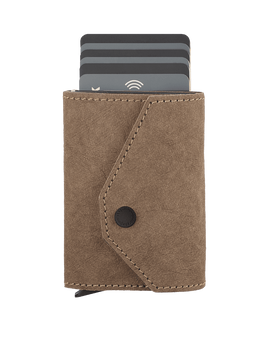 Portfel PORTER Go wykonany z wodoodpornego papieru Wash Paper brązowy