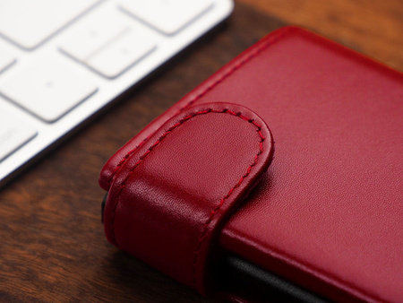 Portfel SOLO wykonany z miękkiej w dotyku skóry Italia czerwony