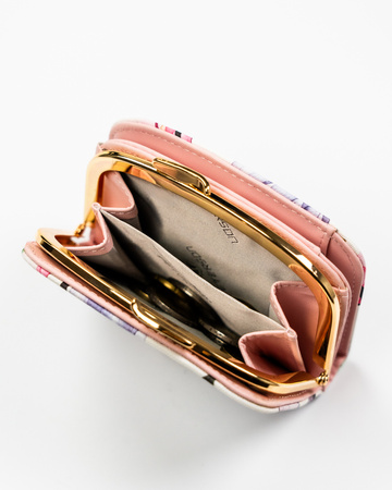 Portfel damski w kwiatowy wzór ze skóry ekologicznej - Peterson