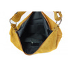 Klasyczny worek na ramię ,zamki suwaki XL A4  Shopper bag zamsz naturalny  camel W345C
