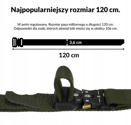 Parciany, uniwersalny pasek do spodni - Peterson 115