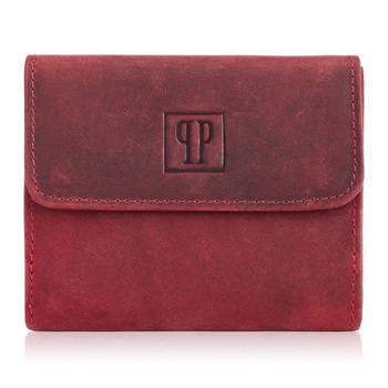 Damska portmonetka czerwona portfel Paolo Peruzzi T-11-RD