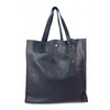 Duży pojemny worek Shopper bag na ramię A4 Vera Pelle Granatowy GL46BS