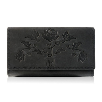 Portfel damski skórzany duy vintage Paolo Peruzzi T-05-BL