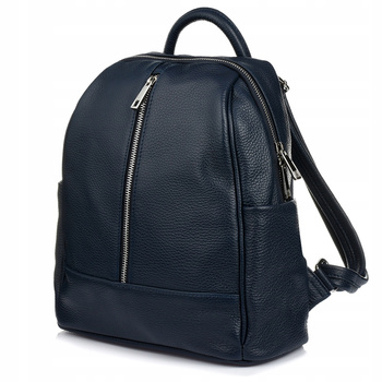 Plecak Skórzany A4 damski pojemny solidny włoski premium duży solidny skóra