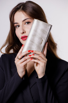 Portfel damski ODETTA srebrny