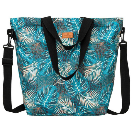Pojemna torba shopper na zakupy w modny wzór - Rovicky