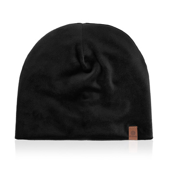 Welurowa czapka damska WINTER czarny