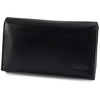 Portfel damski z dwoma napami Bellugio - czarny