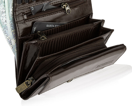 Portfel damski CLASSIC brazowy
