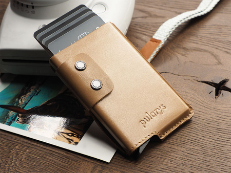 Portfel FUNKY wykonany ze skóry Italia beżowy