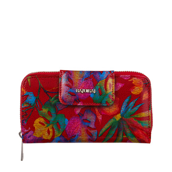 Portfel damski BajuBaj - czerwony, skórzany z funkcją RFID i stylowym designem