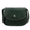 Torebka listonoszka Canaletto - elegancka skóra krokodyla w zieleni