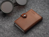 Portfel EASY WALLET wykonany z garbowanej skóry Nomad brązowy