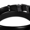 Skórzany pasek męski ELITE czarny 105-cm