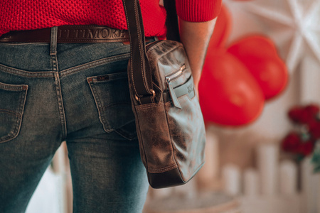 BELTIMORE pasek do spodni jeans skórzany pas skóra