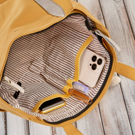 Torba damska na ramię shopper dua wegaska materiaowa pojemna óta Paolo Peruzzi E-17-YL