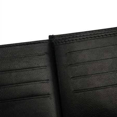 Skórzany portfel męski Bellugio RFID - czarny