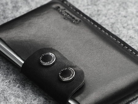 Portfel HOBBY wykonany ze skory Nomad czarny