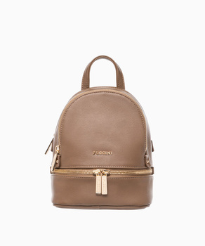 Mini plecak damski brązowy Puccini