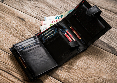 Portfel męski skórzany z RFID - Elegancja i bezpieczeństwo na co dzień