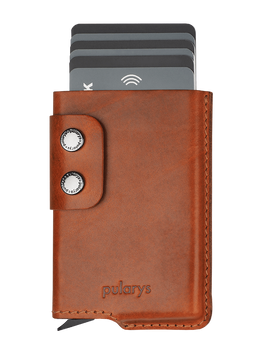 Portfel FUNKY wykonany ze skóry Nomad koniak