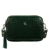 Listonoszka krokodyla Canaletto - elegancka skórzana torebka zielona