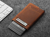 Portfel GOBI wykonany ze woskowanej skóry Hunter koniak