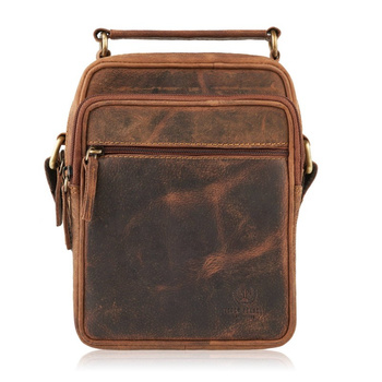 Praktyczna saszetka na ramię skórzana T-22-HBR