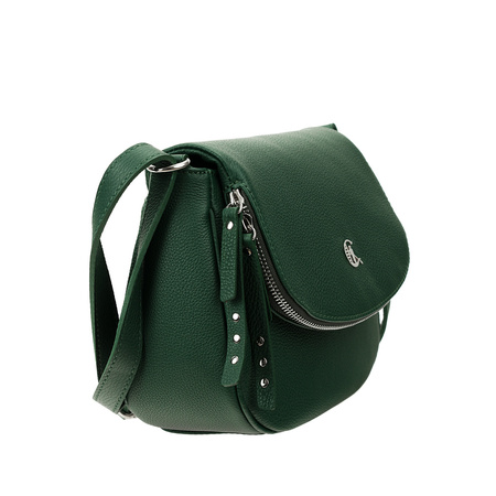 Torebka skórzana Canaletto – elegancka listonoszka w zielonym kolorze