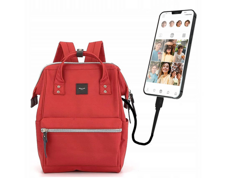 Plecak na laptopa z USB - Duży, wygodny i stylowy Himawari