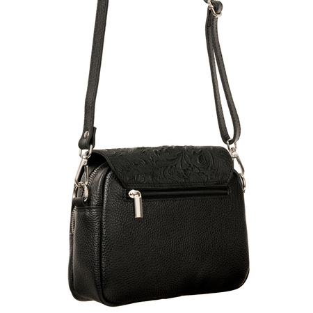 Listonoszka skórzana Canaletto z tłoczoną klapką - elegancja na co dzień