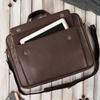Torba męska skórzana na laptopa Paolo Peruzzi E-25-BR brązowa