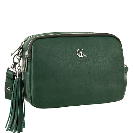 Listonoszka Canaletto ze skóry naturalnej - elegancja w zieleni