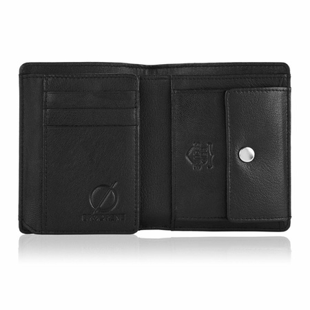 Portfel męski skórzany z ochroną RFID Brodrene G-05L czarny