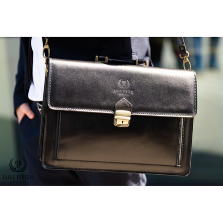 Teczka męska skórzana Paolo Peruzzi N03-BL – elegancja i jakość