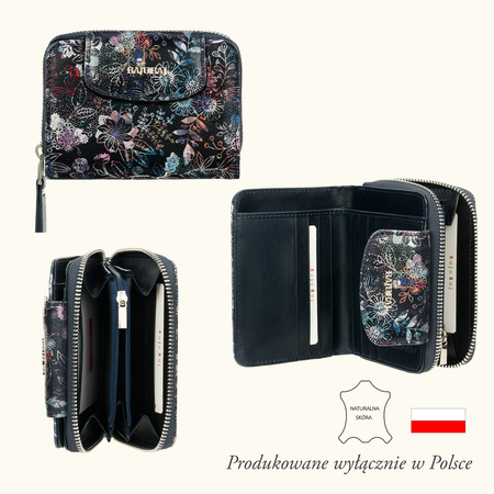 Portfel skórzany damski BajuBaj z suwakiem – elegancja na co dzień