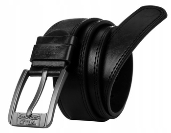 Skórzany pasek męski z klasyczną klamrą - Always Wild 120