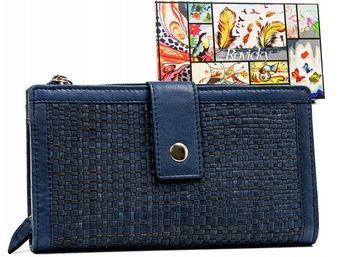 Duży portfel damski ze skóry naturalnej - Rovicky