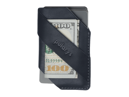 Portfel NAMIB wykonany z roślinnie garbowanej skóry Nomad granatowy